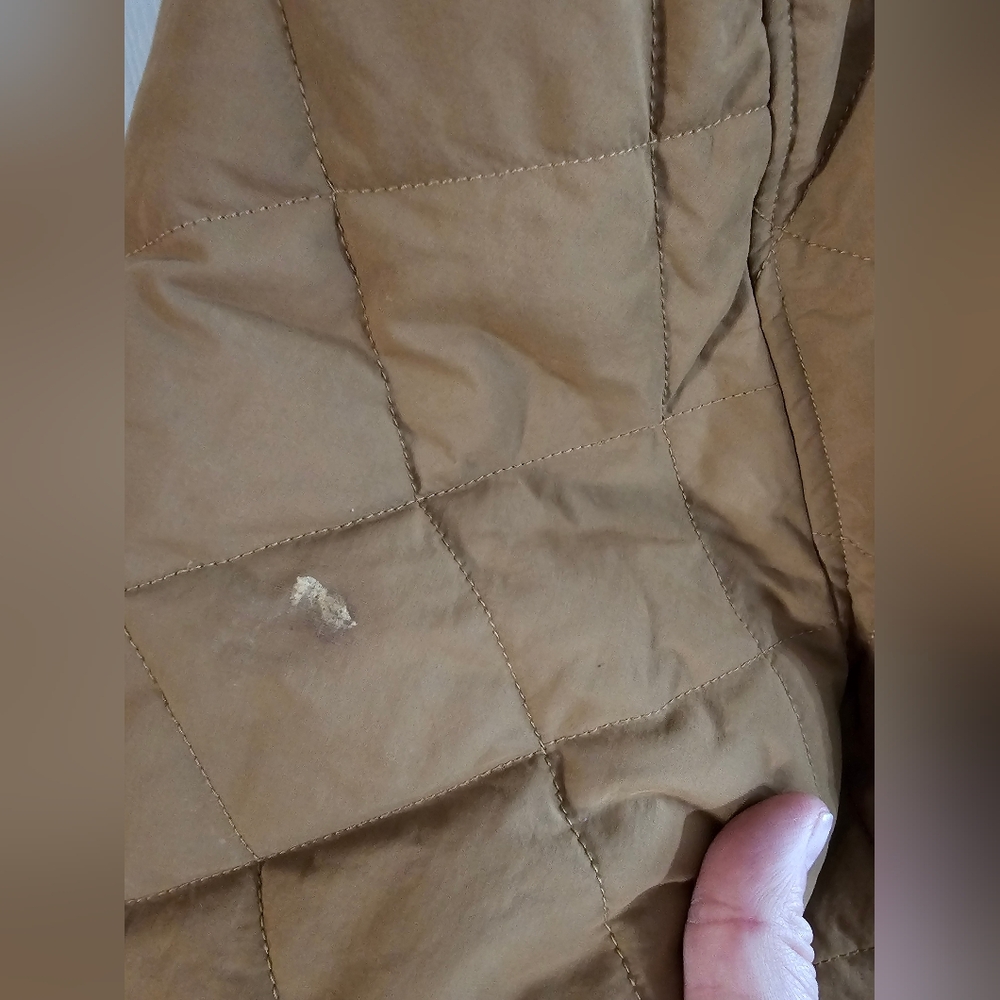 The North Face Quilted Sherpa Lined Hooded Jacket XXL Brown Zip Up Warm Classic - Picture 9 of 10
